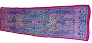 Pot paisly design Print long Silk Scarf