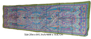 Pot paisly design Print long Silk Scarf