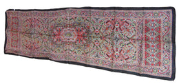 Geometric design Print long Silk Scarf