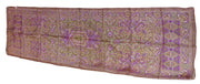 Geometric design Print long Silk Scarf