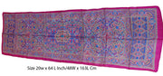 Geometric design Print long Silk Scarf