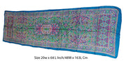 Geometric design Print long Silk Scarf