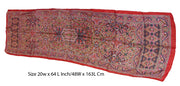 Geometric design Print long Silk Scarf