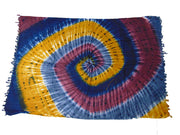 Tie Dye Spiral Psychedelic Art sarong praeo