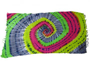 Tie Dye Spiral Psychedelic Art sarong praeo