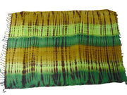 Rayon Women Long Swimwear Binding Pareo Tie Dye Sarong