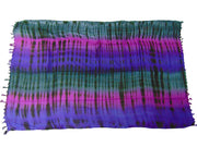 Rayon Women Long Swimwear Binding Pareo Tie Dye Sarong