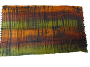 Rayon Women Long Swimwear Binding Pareo Tie Dye Sarong