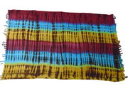Rayon Women Long Swimwear Binding Pareo Tie Dye Sarong