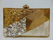 Handmade Beaded Pearl Wedding Clutch