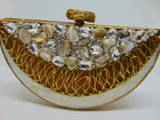 MOP Half Moon design clutch bag