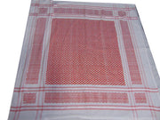 Red &Cream base leaf desgn arab arafat scarf