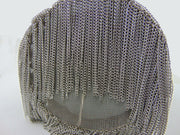 Metal mesh metal leaf with rhinestones potli bag