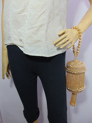 Metal mesh metal chain potli bag