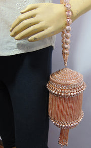 Metal mesh metal chain potli bag