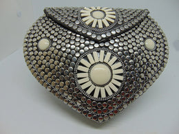 Silver Metallic Evening Bag