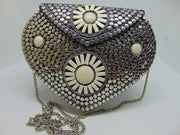 Silver Metallic Evening Bag