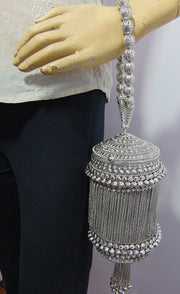 Metal mesh metal chain potli bag