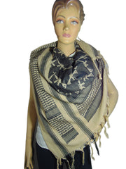 AK-47Gun Pistol Design Tactical shemagh Arab Scarf
