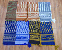 solid color poly viscose Arafat Scarf