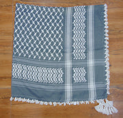 solid color poly viscose Arafat Scarf