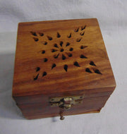 Wooden Box square shape Loban incense Burner