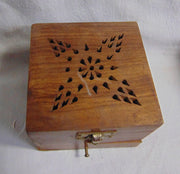 Wooden Box square shape Loban incense Burner