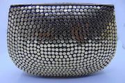 Box Metal stud & resin clutch bag