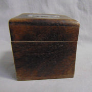 Square Piggy Money Box Bank Wood