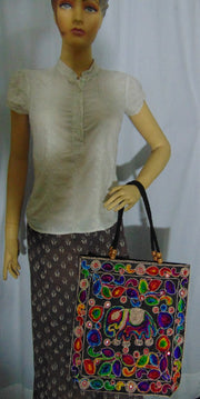 DORI EMBROIDERY TOTE  BAG