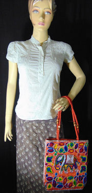 DORI EMBROIDERY TOTE  BAG