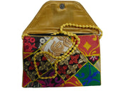 OLD EMBROIDERY CLUTCH BAG