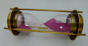 Nautical Brass Sand Timer Hourglass with Maritime Brass Compass