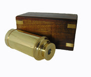 Mini Telescope with Wooden Box Nautical Collectibles