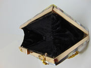 Shell Clutch Purse Metal Purse Clutch Mosaic pattern Mother of Pearl Bag