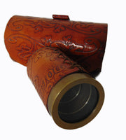 Nautical leather cover Telescope with Leather Box