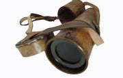 Brown & Copper Toned Telescope With Leather Cover
