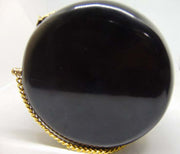 Black Resin Acrylic Round Box Clutch & Purse