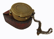 Nautical Antique Compass With Leather Cover