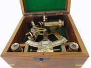 Nautical Marine Sextant with wood box