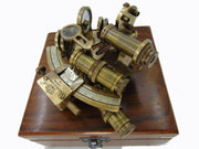 Nautical Marine Sextant with wood box