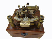 Nautical Marine Sextant with wood box