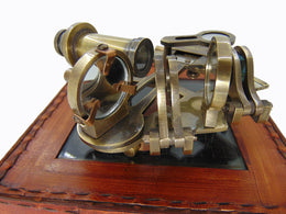 Nautical Marine Sextant with leather box