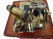 Nautical Marine Sextant with leather box