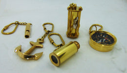 Nautical Solid Brass Key Chains