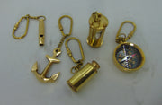 Nautical Solid Brass Key Chains