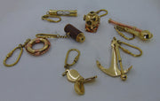 Nautical Brass wheel telescope  Key Ring