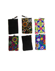 CASHMERE EMBROIDERY MOBILE POUCH