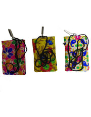 CASHMERE EMBROIDERY MOBILE POUCH