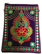 FLOWER DESIGN MOBILE POUCH